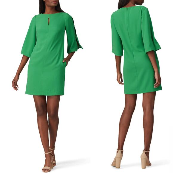 Trina Turk Larsen Green Dress - Size 8 - Picture 1 of 8